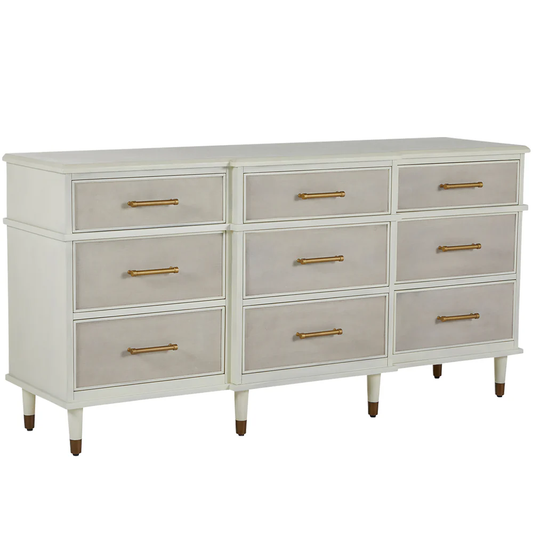 Leona Traditional 9 Drawer Dresser