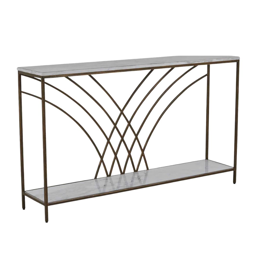 Gabby Felding Console Table Brushed Copper