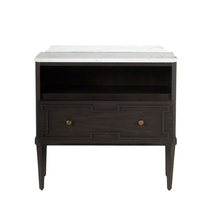 Gabby Glenwood Nightstand Black, White