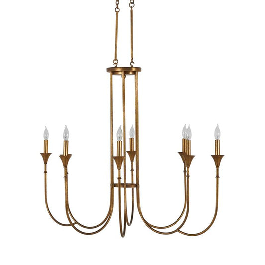 Kathleen 8-Light Gold Chandelier
