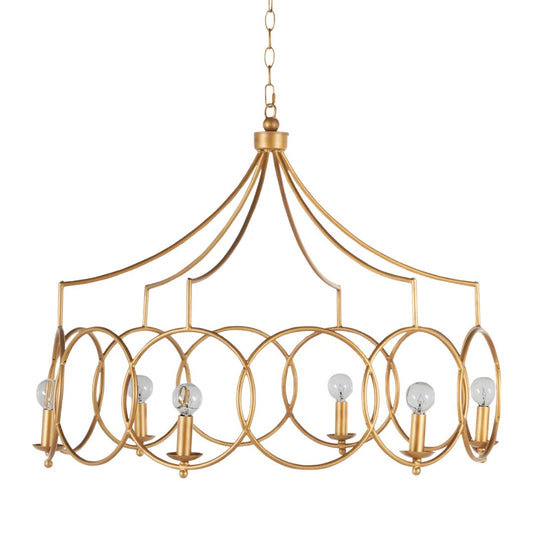 Gabby Cansa Chandelier Antique Gold