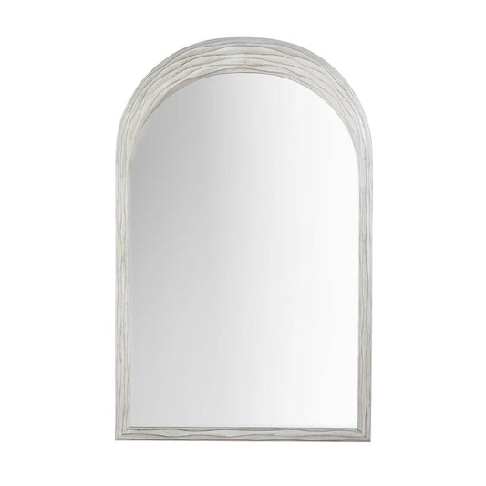 Gabby Swell Mirror Cerused White