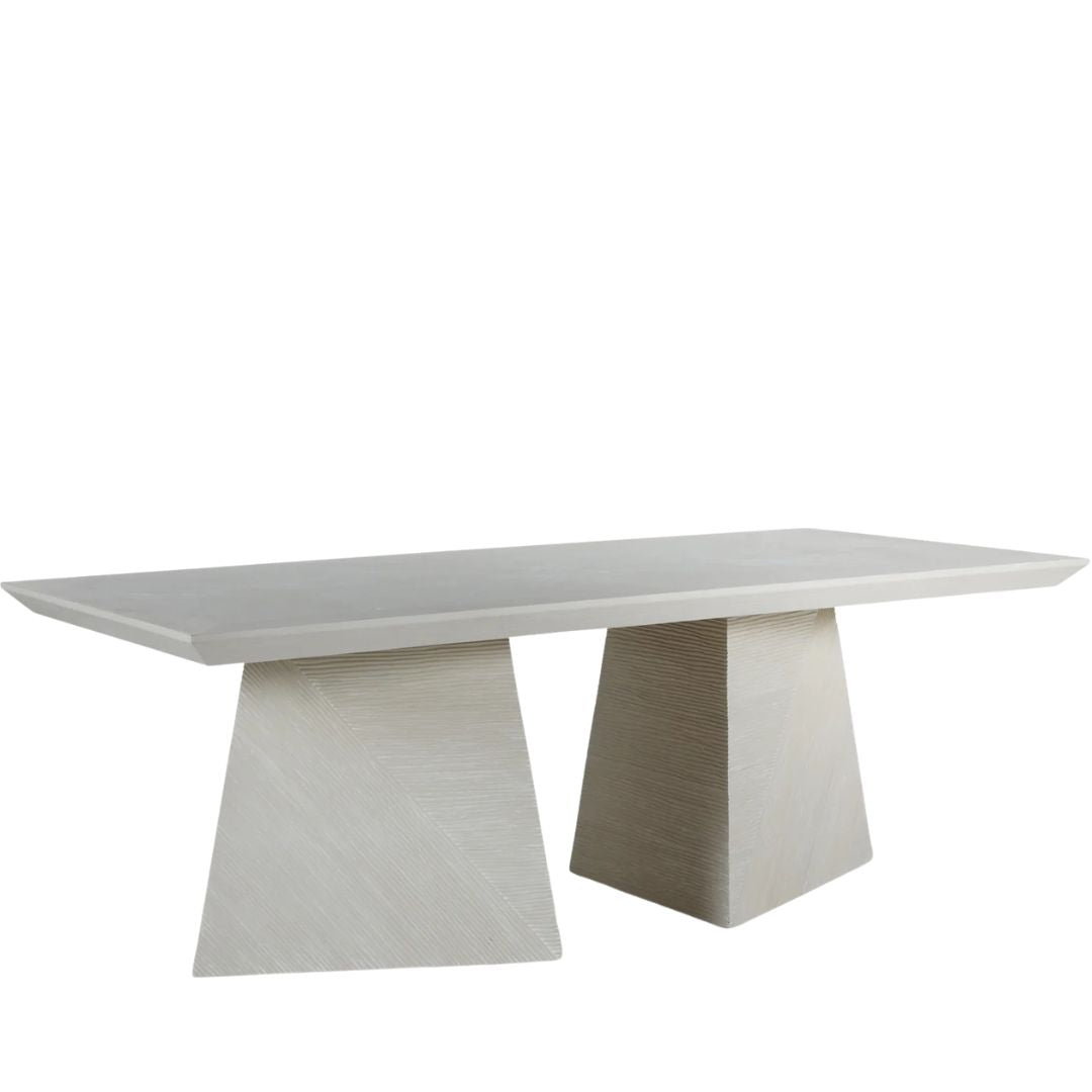 Gabby Atticus Dining Table Cerused White