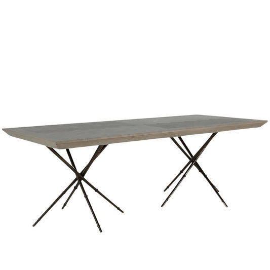 Gabby Davenport Dining Table Gray, Antique Bronze