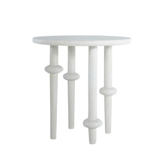 Gabby Aba Side Table Cerused White
