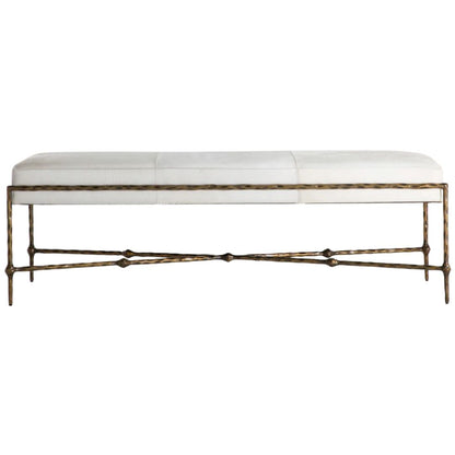 Gabby Lambeth Bench Hair-on-Hide/Iron