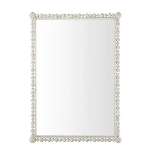 Gabby Beau Mirror Antique White, Clean Mirror