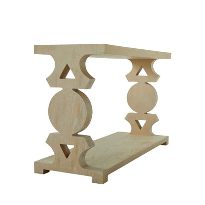Gabby Bloomsbury Console Table Cerused Light Natural