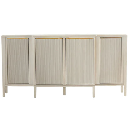 Gabby Leary Sideboard, Cerused Gray, Stained Gold, 68.5"W (SCH-175228 YUU6003R90) Gray, Gold