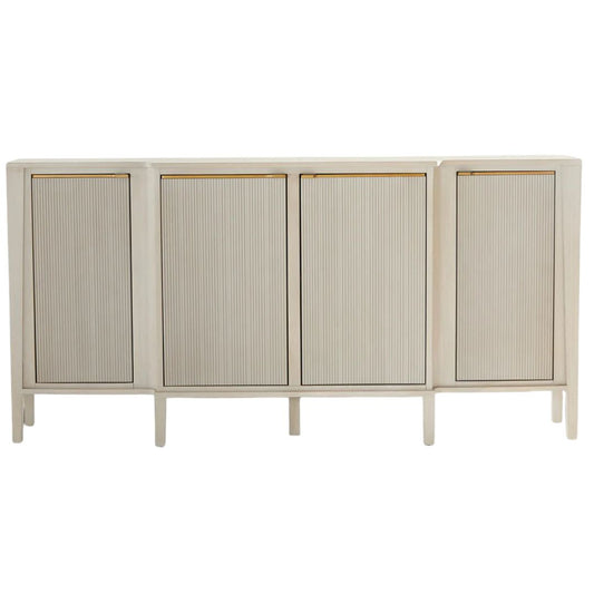 Gabby Leary Sideboard, Cerused Gray, Stained Gold, 68.5"W (SCH-175228 YUU6003R90) Gray, Gold