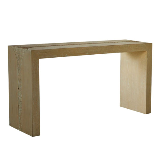 Gabby Grafton Console Table Cerused Light Natural