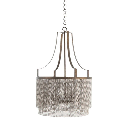 Gabby Tamara Chandelier Antique Gold, Antique White