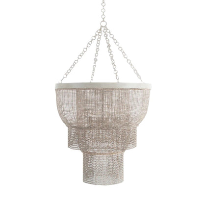 Gabby Halia Chandelier Antique White, White Washed