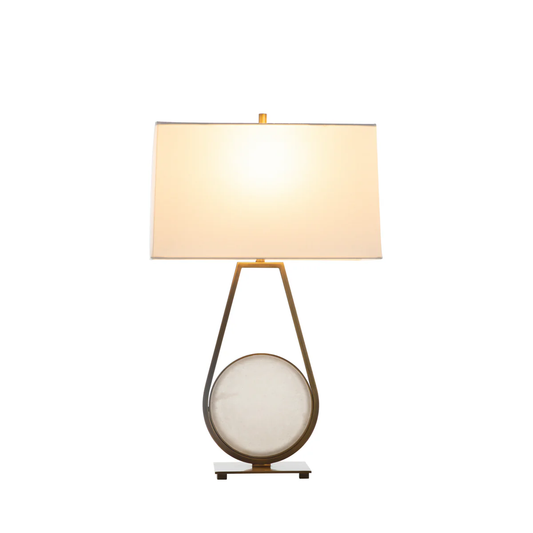 Emerald Table Lamp - White
