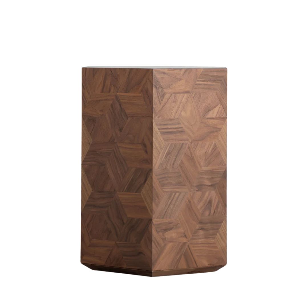 Gabby Santiago Side Table Natural Walnut