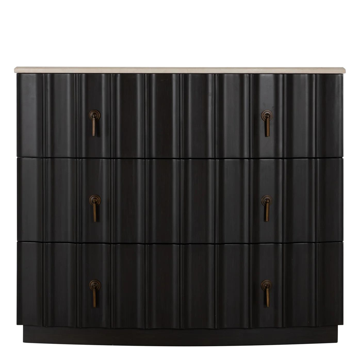 Gabby Sergio Chest Black Sesame, White Marble