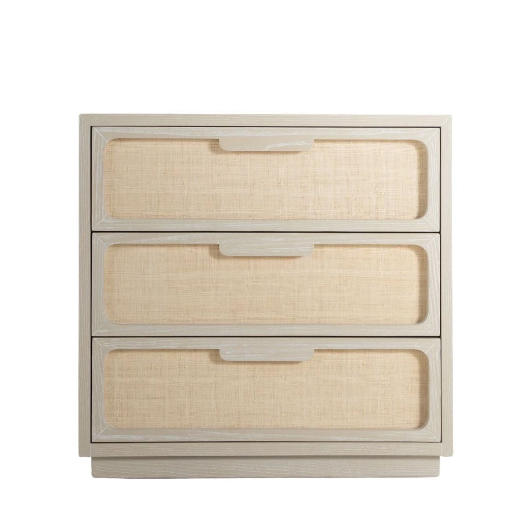 Gabby Serini Nightstand Cerused White