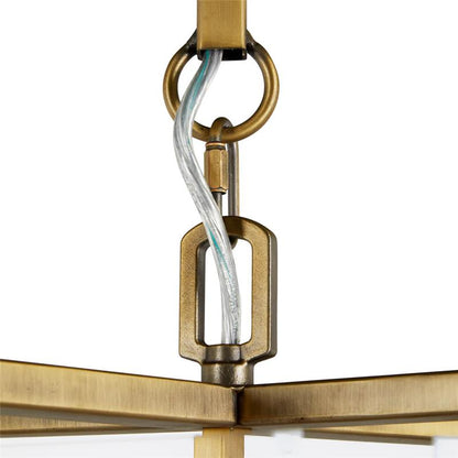 Gabby Melissa Lantern Clear, Antique Brass