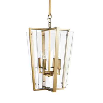 Gabby Melissa Lantern Clear, Antique Brass