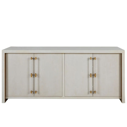 Gabby Winford Cabinet Cerused White, Stain Gold