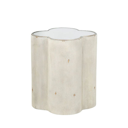 Gabby Cassandra Side Table Dove Gray, Mirror