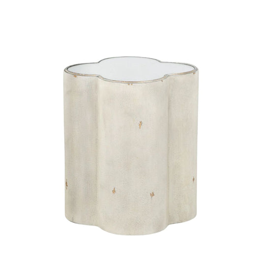 Gabby Cassandra Side Table Dove Gray, Mirror