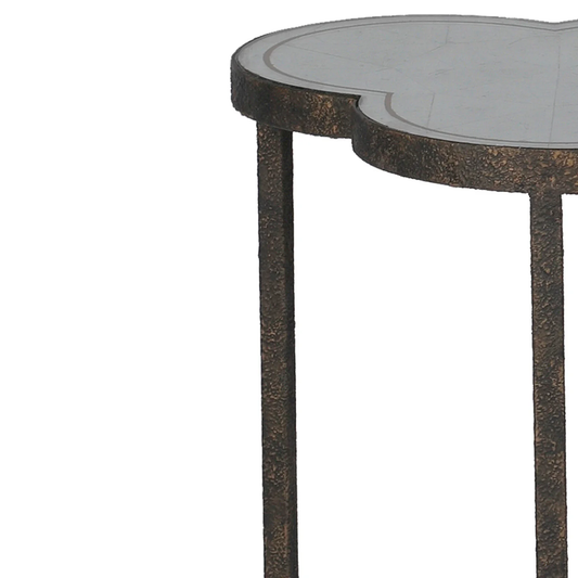 Walter Transitional Mirrored Side Table