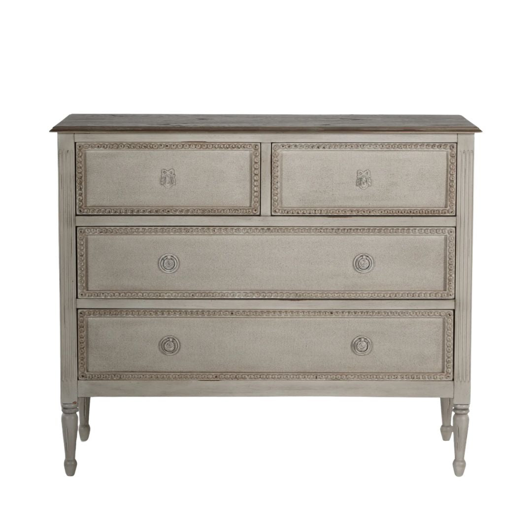 Gabby Caroline Chest Antique White, Gray