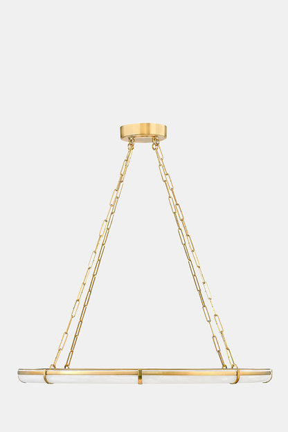 Hudson Valley Sennett 42" Chandelier Aged Brass detail view 3