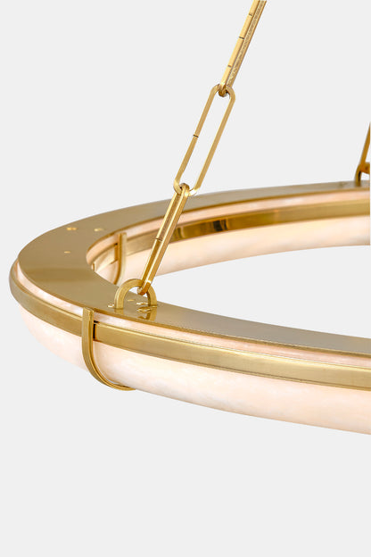 Hudson Valley Sennett 42" Chandelier Aged Brass detail view 4