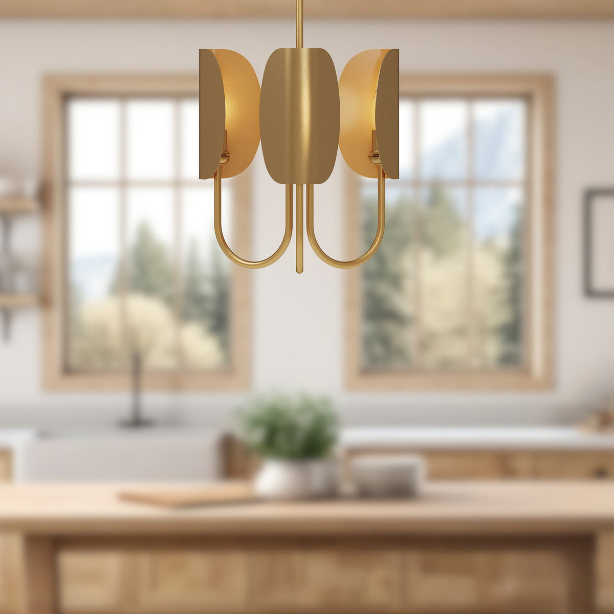 Seno 15" 3-Light Chandelier