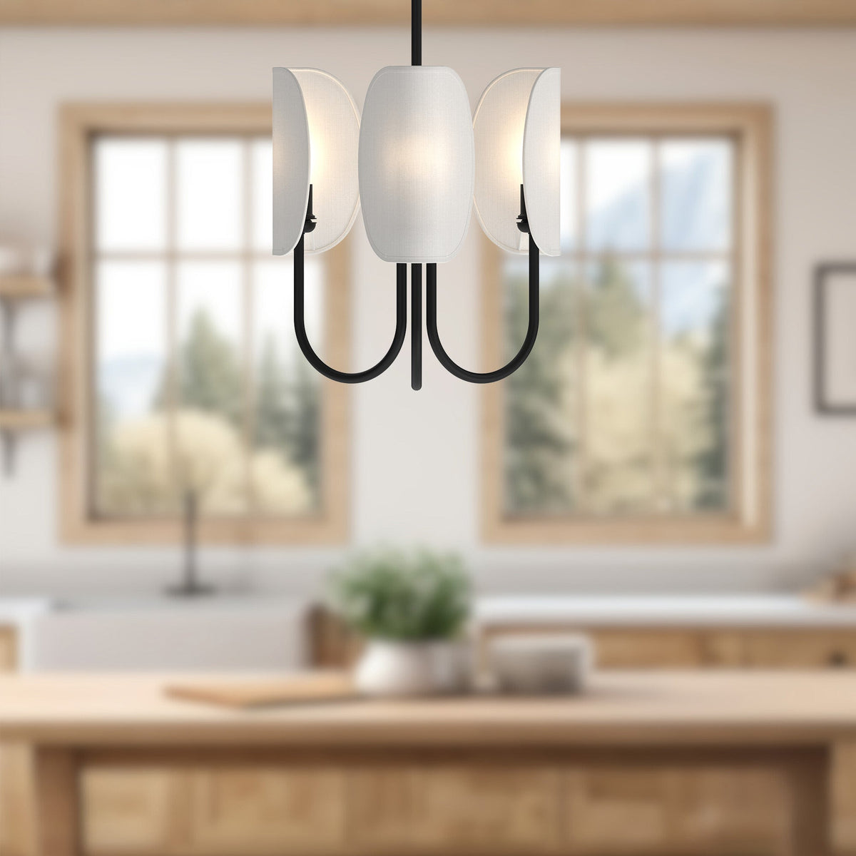 Seno 15" 3-Light Chandelier