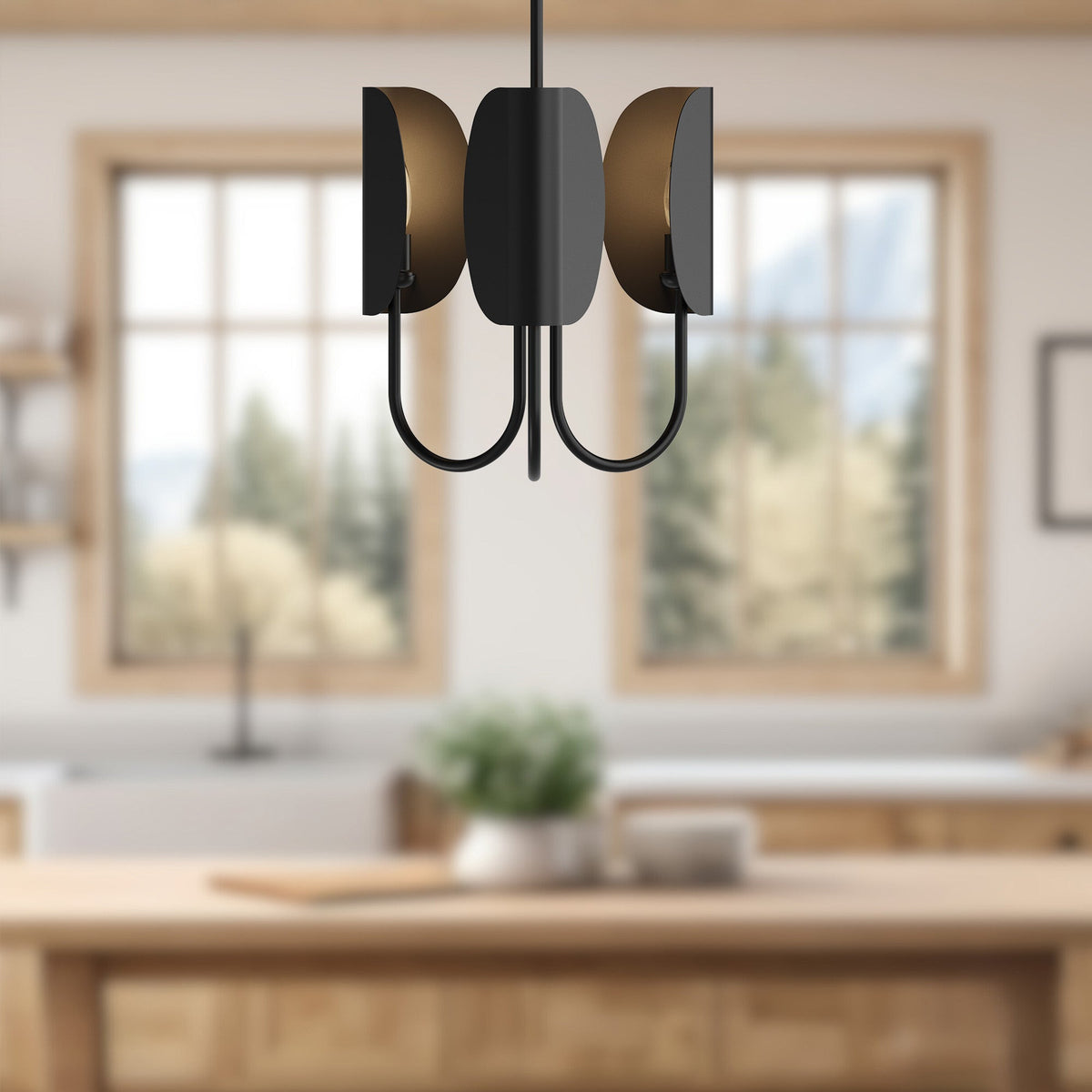 Seno 15" 3-Light Chandelier