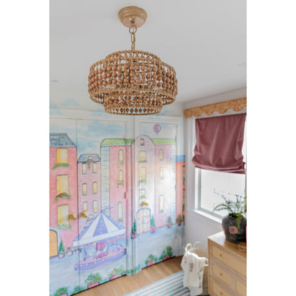 Silas 3 Light Burnished Silver Chandelier