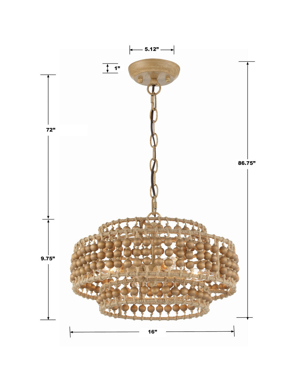 Crystorama Silas Semi Flush Mount Burnished Silver
