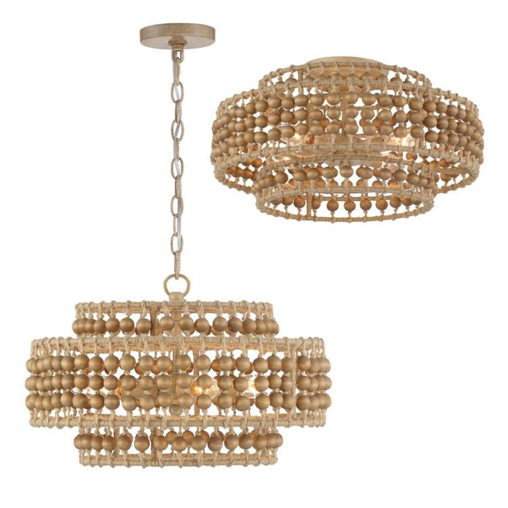 Crystorama Silas Mini Chandelier Burnished Silver