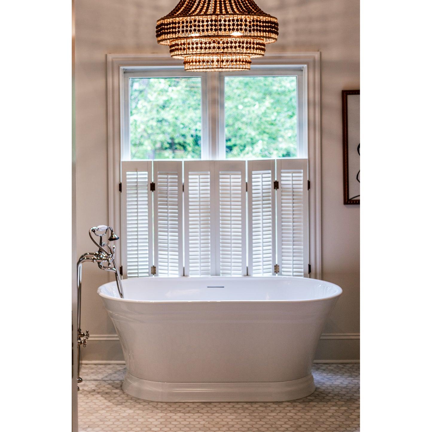 Silas 6 Light Chandelier - Burnished Silver