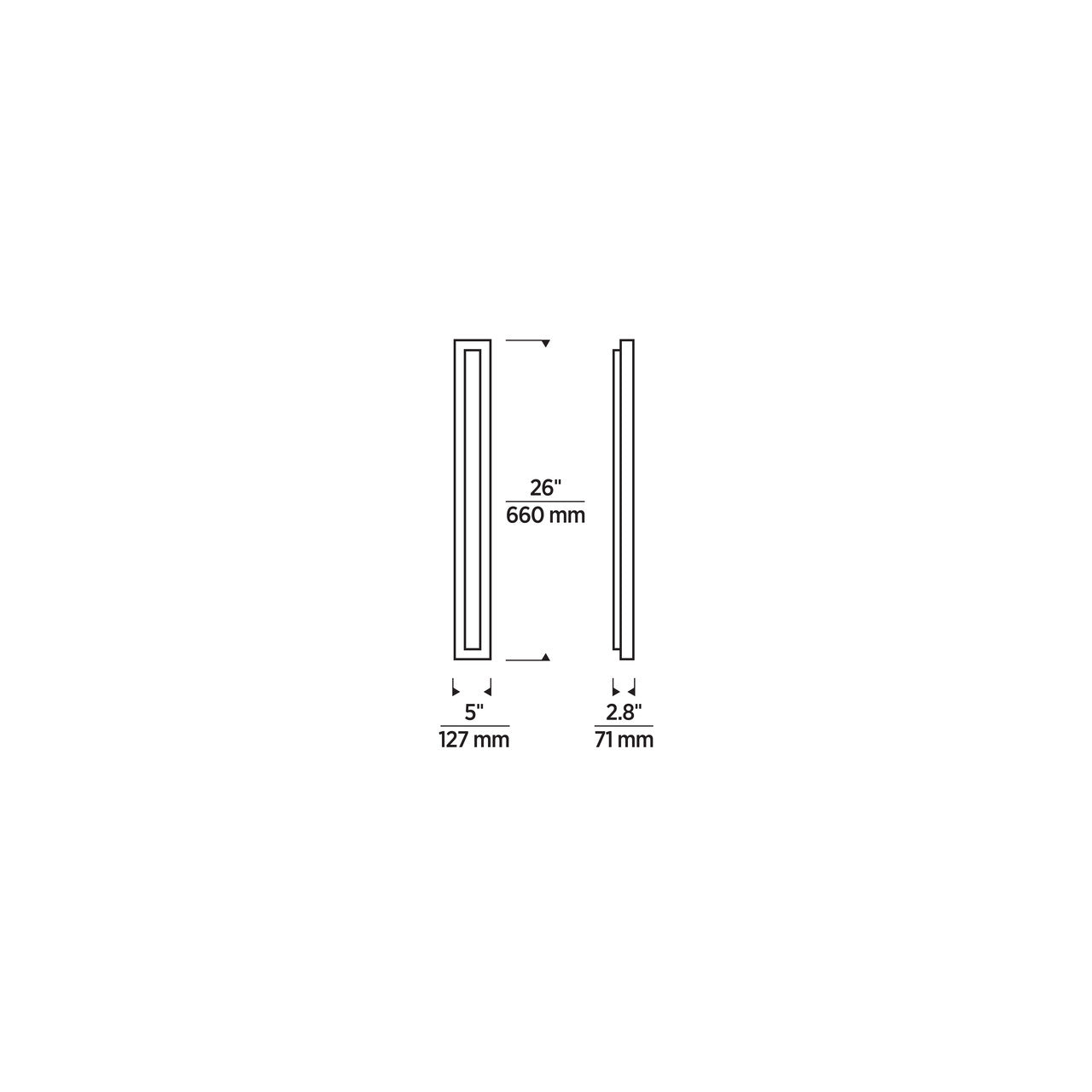 Visual Comfort Modern Aspen Outdoor Wall Sconce