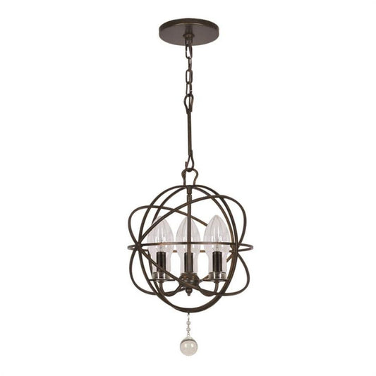 Crystorama Solaris Pendant English Bronze