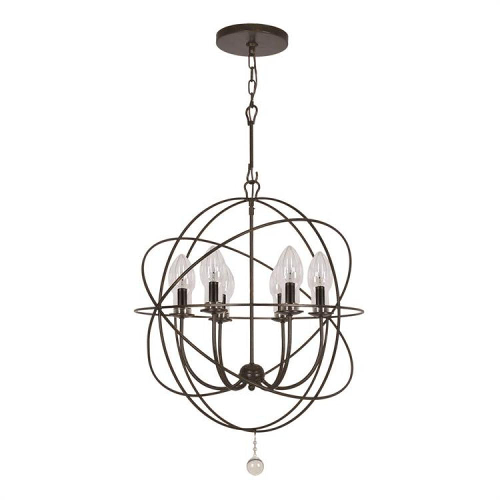 Crystorama Solaris Pendant English Bronze
