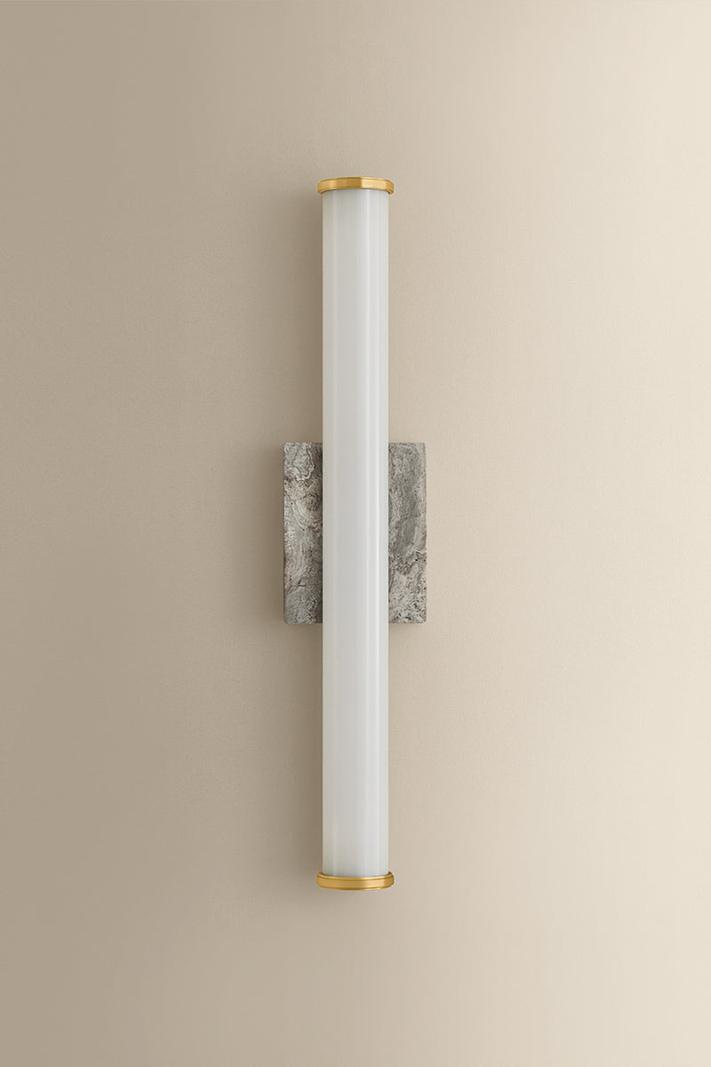 Hudson Valley Stony Point Wall Sconce Aged Brass detail view 5