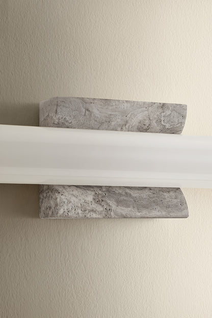 Hudson Valley Stony Point Wall Sconce Aged Brass detail view 8