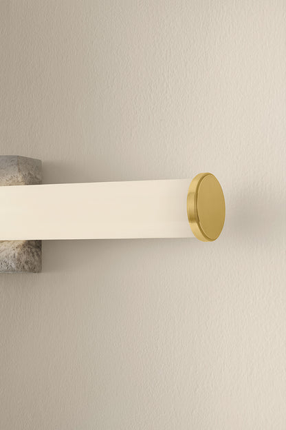 Hudson Valley Stony Point Wall Sconce Aged Brass detail view 10