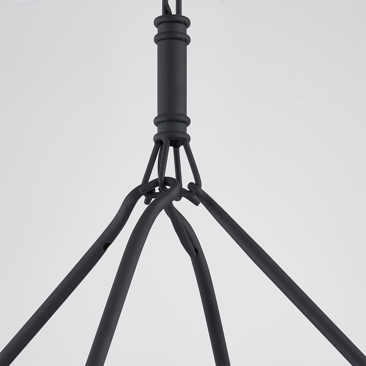 Troy Sutton Outdoor Chandelier Textured Black Detail 1