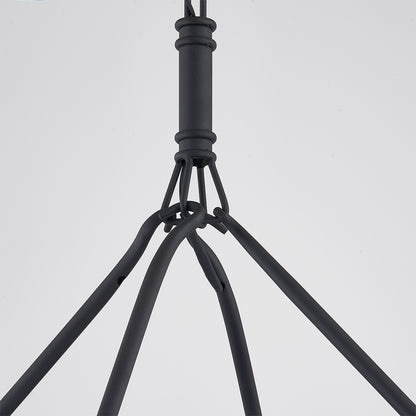 Troy Sutton Outdoor Chandelier Textured Black Detail 1