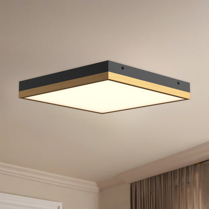 Sydney 14" LED Flush Mount - Aged Gold/Matte Black