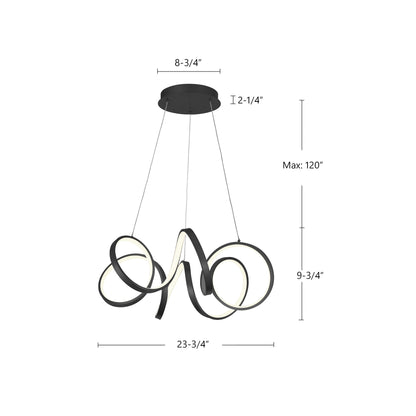 Synergy 24" LED Chandelier