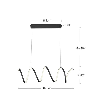 Synergy 42" LED Linear Pendant