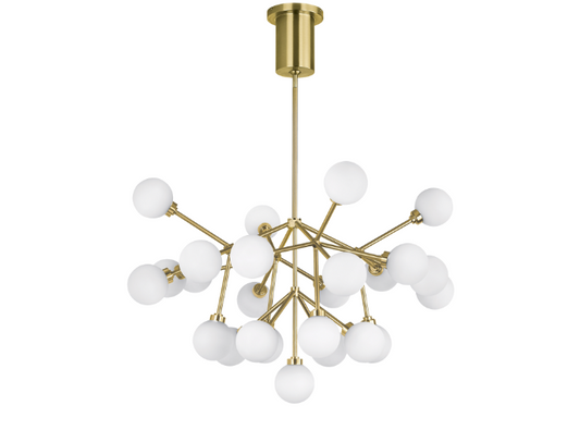 Visual Comfort Modern Mara Chandelier Brass, Aged Brass
