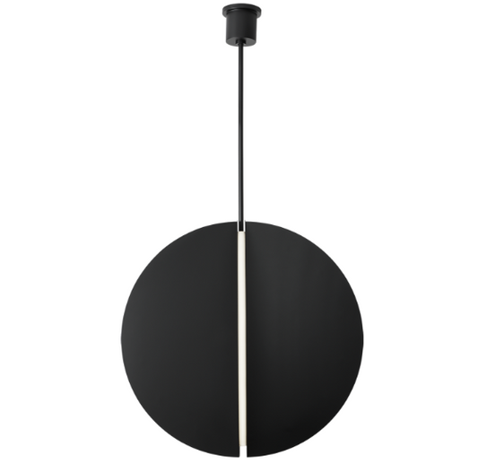 Visual Comfort Modern Bau Pendant Black, Nightshade Black